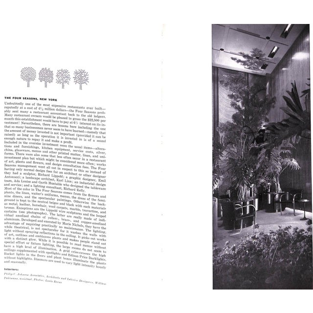 "Interiors Book of Restaurants" 1960 Atkin, William Wilson & Adler, Joan For Sale - Image 11 of 15
