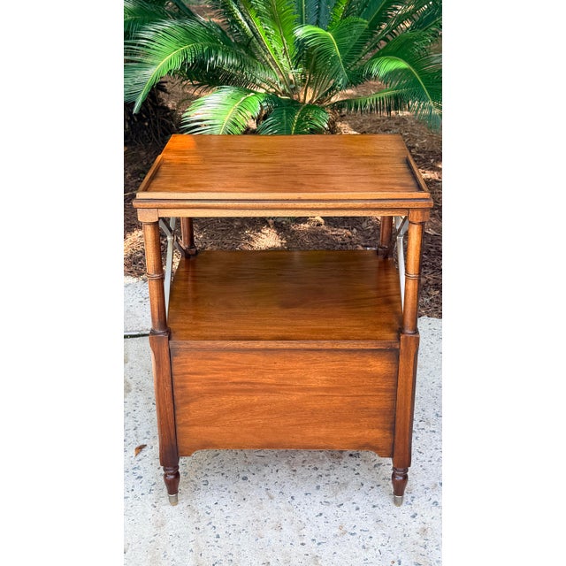 Ethan Allen Eugene Mahogany Nightstand Table For Sale - Image 10 of 10