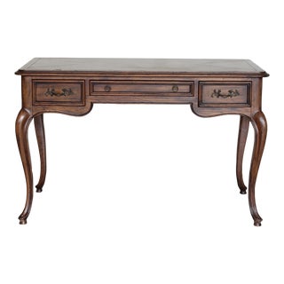 Late 20th Century Vintage French Style Desk of Three Drawers For Sale