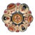 French Faience Oyster Plate Henriot Quimper, Circa 1930 For Sale