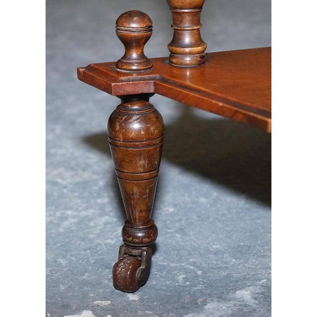 Brown Victorian English Inlaid Burr Walnut Corner Whatnot Stand For Sale - Image 8 of 12