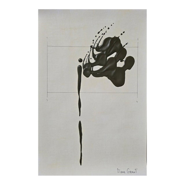 9.5" by 14.2" Unframed Organic Modern Original Botanical Floral Painting For Sale
