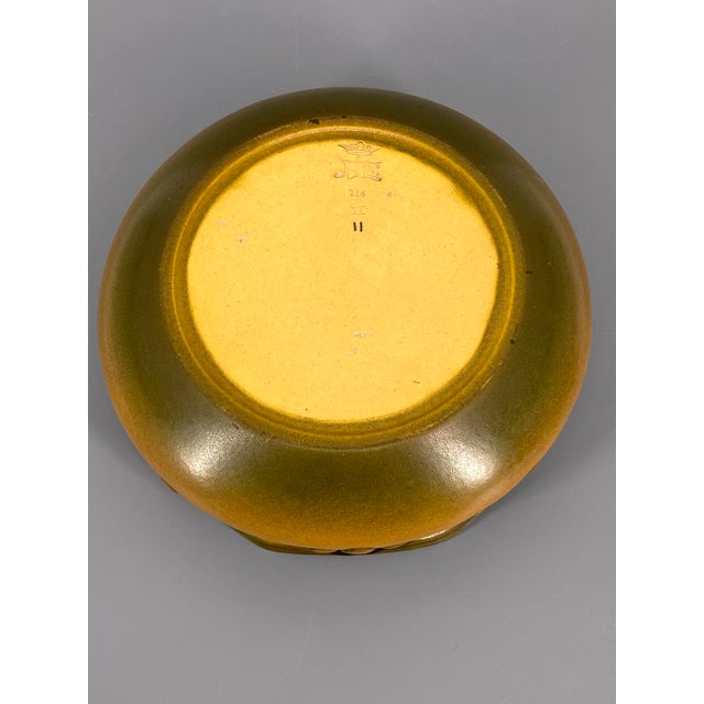 Brown Ceramic Fruit Bowl by Karen Hagen for P. Ipsens Enke, 1890s For Sale - Image 8 of 12