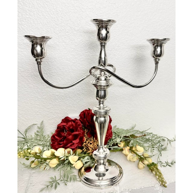 Vintage Sterling Silver Lord Saybrook Twisted Branch Candelabra For Sale In Phoenix - Image 6 of 11