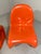 Orange Panton Chairs in Orange by Verner Panton for Herman Miller, 1970s, Set of 2 For Sale - Image 8 of 12
