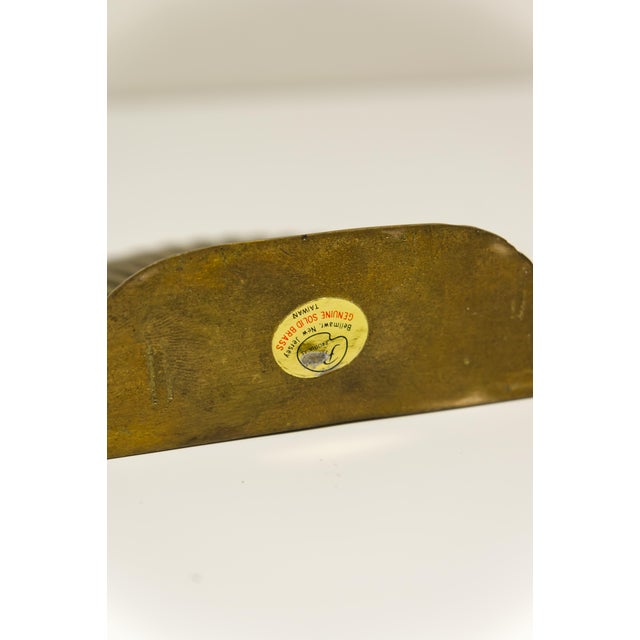 Vintage Brass Seashell Bookends - A Pair For Sale In Louisville - Image 6 of 6
