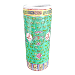 Vintage Chinese Ceramic Umbrella Stand / Vase