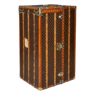 Wardrobe Trunk in Monogram Canvas from Louis Vuitton, France, 1920s For Sale