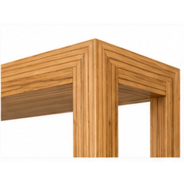 2 Pieces of Sergio Brioschi for Cecchini Italia Solid Zebrawood Architectural Bookcase or Display Cabinet – Made in Italy For Sale - Image 11 of 15