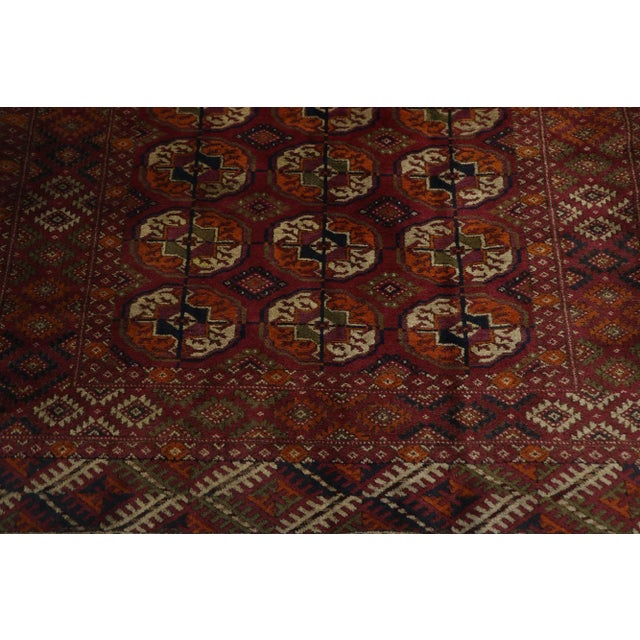 Antique Persian Baluchi Bokhara Rug - 03'06 X 05'00 For Sale - Image 4 of 9