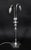Antique Art Deco Silver-Plated Twin Arm Table Lamp attributed to Elkington, 1920s For Sale - Image 4 of 11