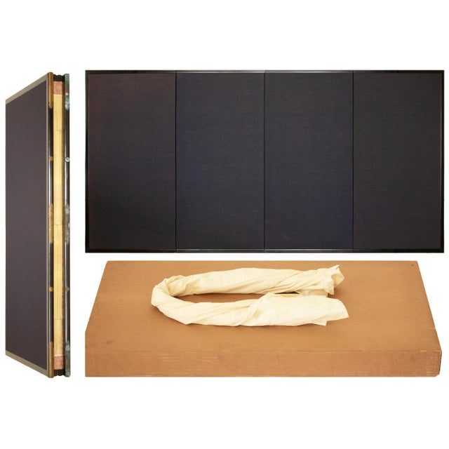 After "Dancing Cranes" by Atsushi Fujii, Late Showa Japanese Byobu Screen For Sale - Image 15 of 17