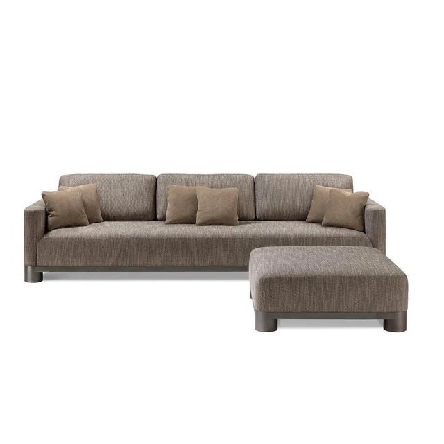 Brown 3-Seater Sofa For Sale - Image 4 of 7