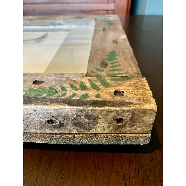 1990s Framed Limited Edition Etching With Poem by Ellen Kort, Featuring Reclaimed Barn Wood Frame For Sale - Image 9 of 14
