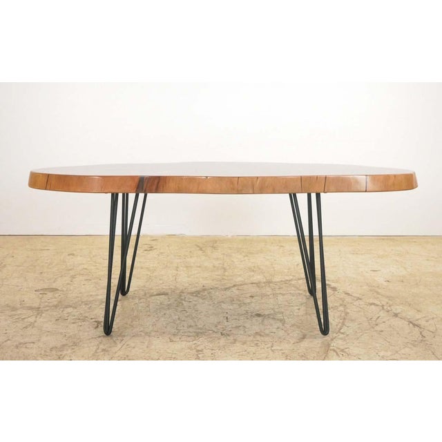 Handcrafted Live Edge Mahogany Wafer Coffee Table For Sale - Image 6 of 8
