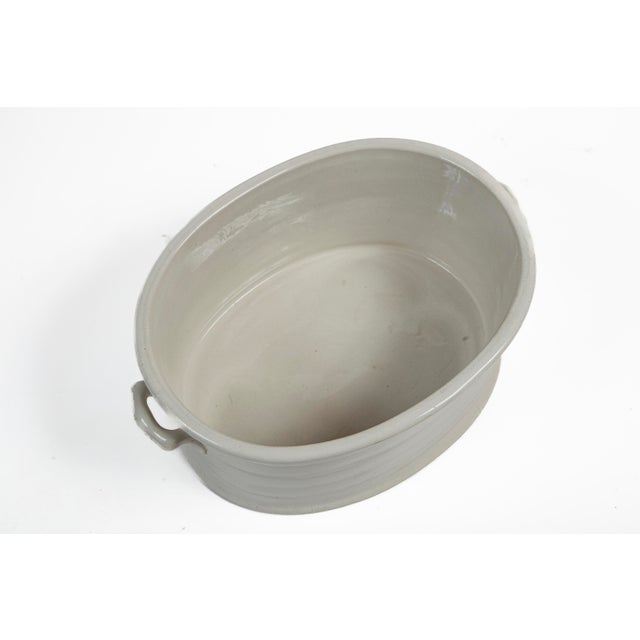 Early 20th Century Antique White Ironstone Footbath, England, Circa 1910 For Sale - Image 5 of 12