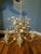 Large Early 21st Century Floral Tole Chandelier For Sale - Image 4 of 13