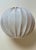Gold Mid-Century Modern Swedish White Fabric and Metal Balloon Pendant Light, 1960s For Sale - Image 8 of 14