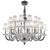 Silver Murano Glass Chandelier in Crystal Clear by Simoeng for Simoeng For Sale - Image 8 of 8