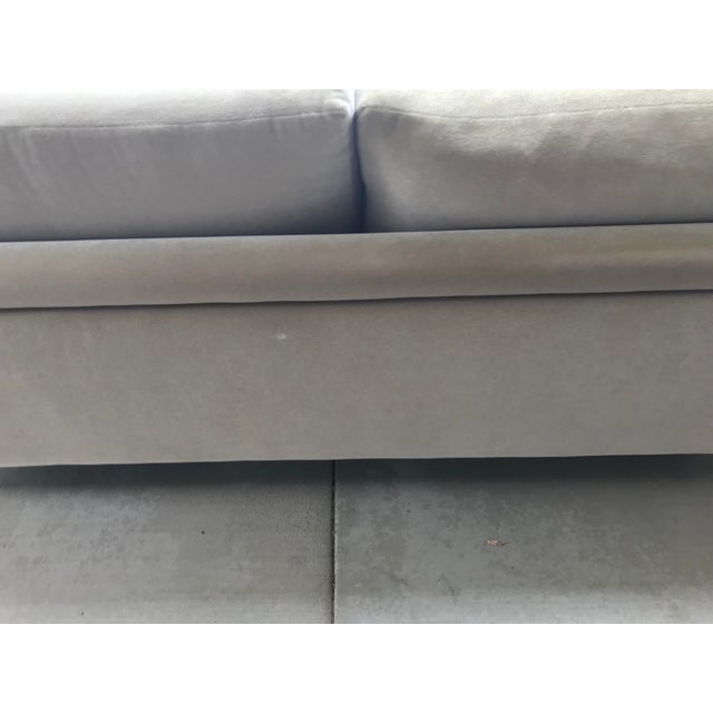 Gray Mauro Lipparini for Saporiti Italia Mohair Sofa For Sale - Image 8 of 10