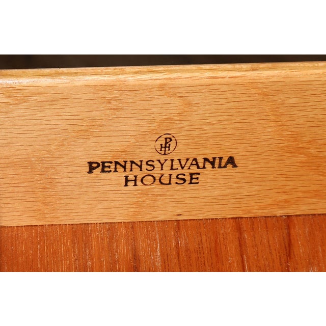 Pennsylvania House Chippendale Style Cherry Long Dresser with Mirror For Sale - Image 15 of 18