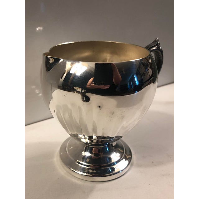Mid-Century Modern 1940s f.b. Roger’s Silver Creamer For Sale - Image 3 of 8