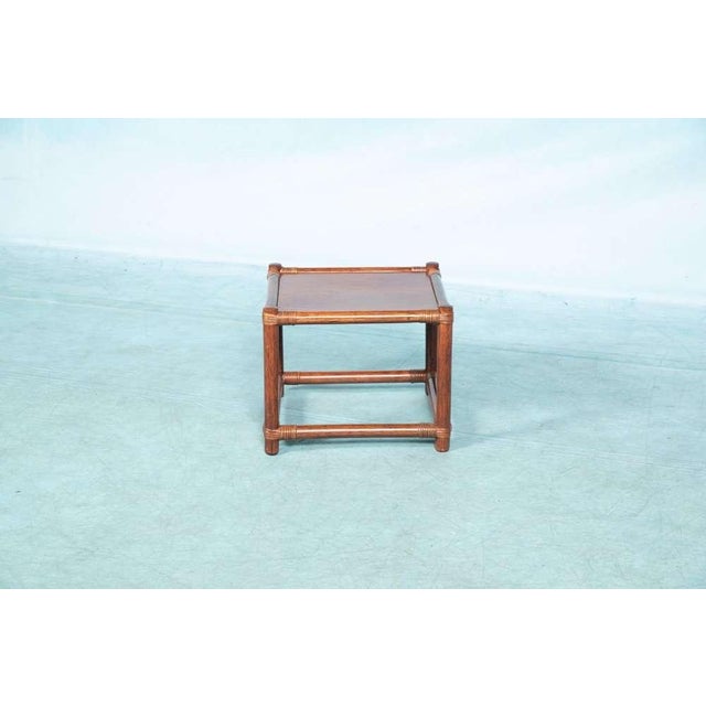 Vintage Rattan Coffee Table in Wicker, 1960s For Sale - Image 4 of 13