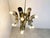 Vintage Italian Chrome & Brass Chandelier, 1970s For Sale - Image 3 of 13