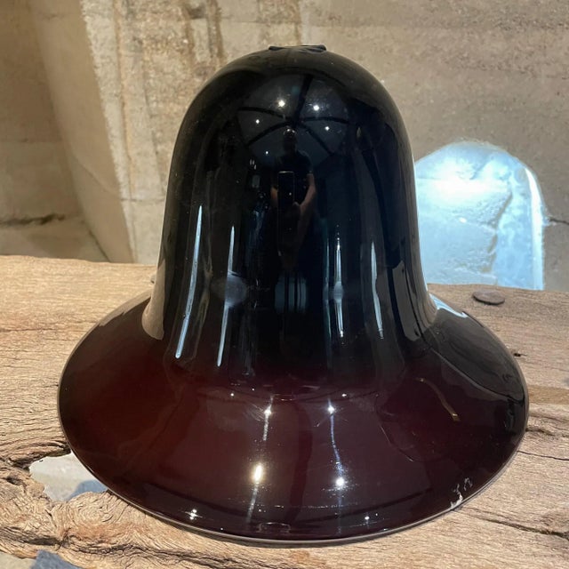 Metal 1940s Art Deco Elevated Centerpiece Glass Vase Framed in Solid Bronze For Sale - Image 7 of 12