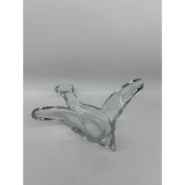 Mid-Century Modern Crystal Bird Vide Poche For Sale - Image 3 of 10