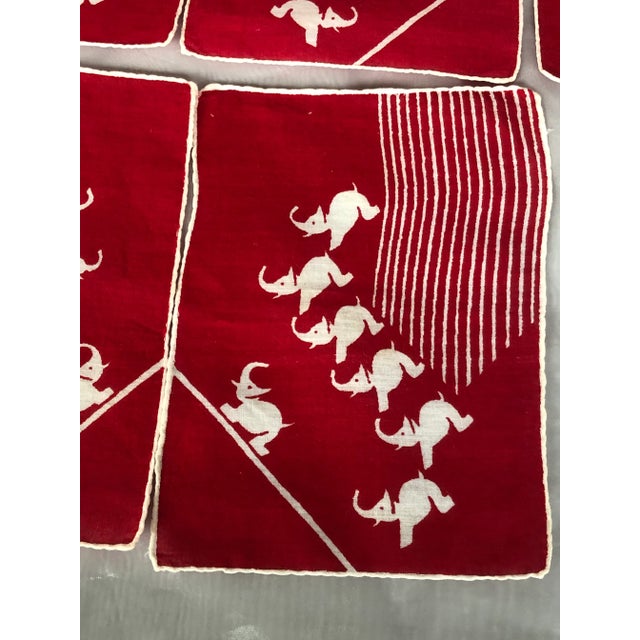 Linen Cocktail Napkins Set of 7 For Sale - Image 11 of 13