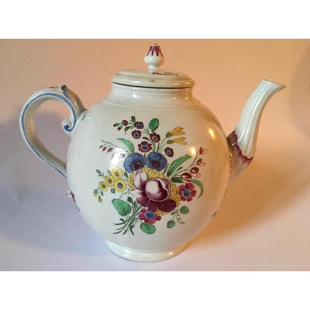Doccia Porcelain Tea Pot with Floral Decor by Richard Ginori, Italy, Late 18th Century For Sale - Image 15 of 18