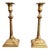 Antique Regency Brass Candlesticks, 1820, Set of 2 For Sale