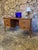 Great example of a small oak mid-century kneehole desk. Designed and produced by Meredew C1960. Stamped inside top drawer....