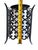 Late 20th Century Gothic Revival Wall Sconce Ceiling Light Wrought Iron Glass For Sale In Pittsburgh - Image 6 of 7