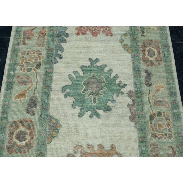 Turkish Oushak Runner Rug 2'11" x 20'8" #17512 For Sale In Houston - Image 6 of 8