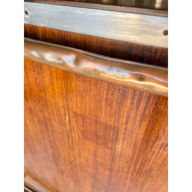 Early 20th Century Early 20th Century French Walnut Art Deco Style Dry Bar For Sale - Image 5 of 16