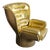 Limited Edition Golden No. 1920 Elda Chair by Joe Colombo for Longhi, Italy For Sale