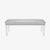 Animal Skin Prism Bench in Sharkskin Motif Leather by Montage For Sale - Image 7 of 7