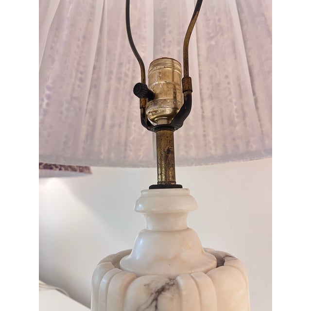 Stone Antique Marble Lamps - a Pair For Sale - Image 7 of 12