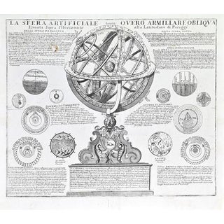 La Sfera Artificiale, Black and White Etching, 1770 For Sale