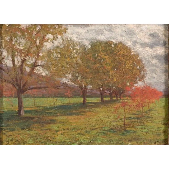Landscape with Trees is an original modern artwork realized by the Italian painter Alberto Zardo in the first decades of...