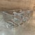 Modern 1980s Krosno Poland 3-Part Divided Clear Glass Relish Dish Heavy Hand-Blown Art Glass For Sale - Image 3 of 7