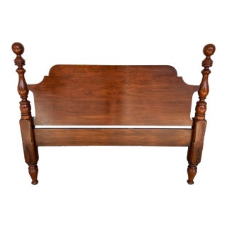 Henkel Harris Solid Black Cherry Full Size Headboard Model No. 118 For Sale