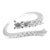 Damiani EDEN 18k White Gold Diamond Band Ring, size 7 For Sale