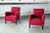 Pair of Danish 1950s Lounge Chairs in Red Wool in the Style of Fritz Hansen For Sale In New York - Image 6 of 9