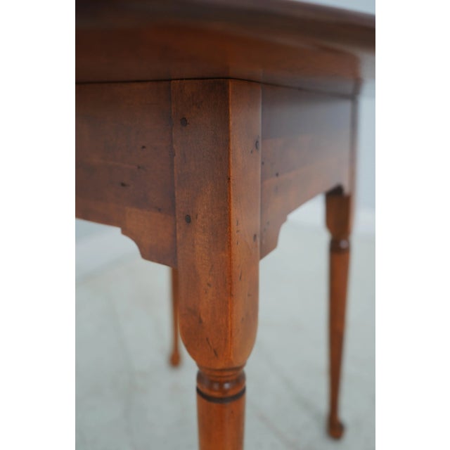 Molly Pitcher Connecticut House Maple W. Cherry Finish Lamp Table For Sale - Image 9 of 12