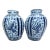 Large Blue & White Chinese Dragon & Phoenix Porcelain Floor Vases - Pair For Sale