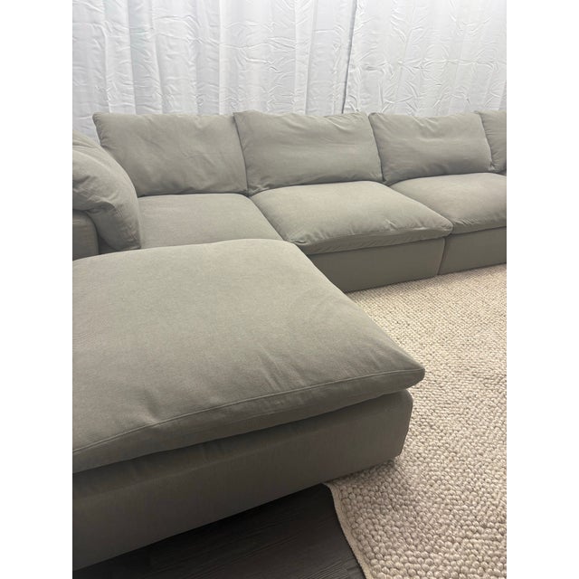 Wood Rh Cloud® Modular Sectional — 6-Piece Configuration For Sale - Image 7 of 16