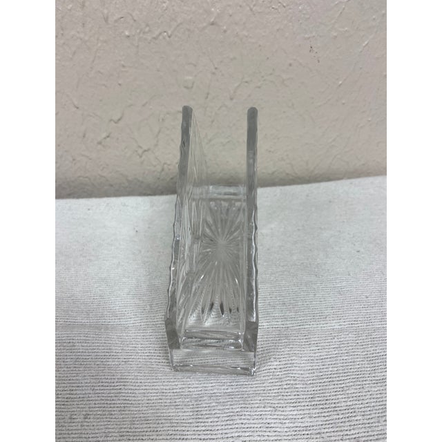 Antique Eleanor Aka Pinwheel Fans American Brilliant Cut Crystal Napkin